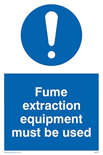 Viking Segni Mp300-A6P-3 M "Fume Extraction Attrezzature Deve Essere Utilizzato" Sign, 3 Mm, In Plastica, 150 Mm Altezza X 100 Mm Larghezza