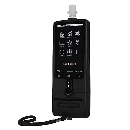 Gima Etilometro Ap338 Con Stampante, Alcol Test Portatile Con Display Touch, Uso Ufficiale E Personale, Memoria Integrata, Forze Dell’Ordine, Manuale 