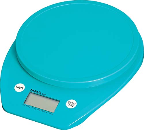 Maulgoal - Bilancia Postale Con Capacità Di Carico 5000 G, 1 G, 160 X 30 X 200 Mm, Colore: Azzurro