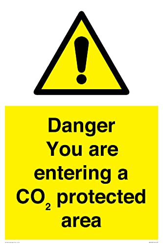 Danger You Are Entering A Co₂ Protected Area Sign - 400X600Mm - A2P