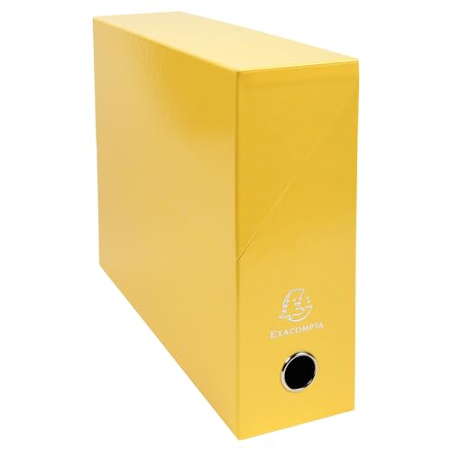 Exacompta 89928E Scatola Per Progetti Dorso 90Mm Iderama Giallo