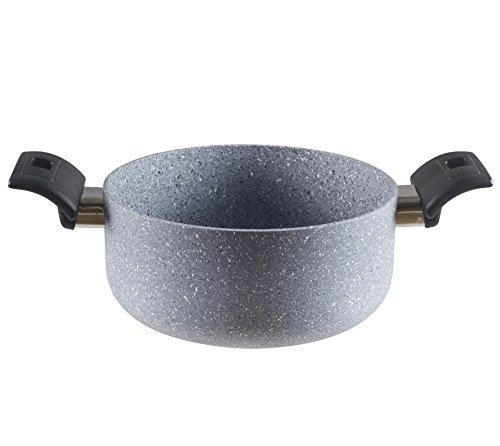 Beper Origin Casseruola 20 Cm Minerale, Alluminio, Grigio