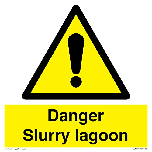 Danger Slurry Laguna Cartello - 200 X 200 Mm - S20