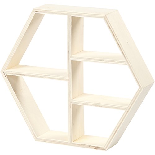 Mensola In Legno, Mensola, H: 25 Cm, L: 28,5 Cm, Compensato, 1Pz, P 5 Cm