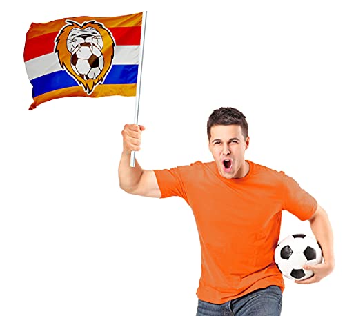 Folat-30898 Orange Tie Football Coach, Multicolore, 30898