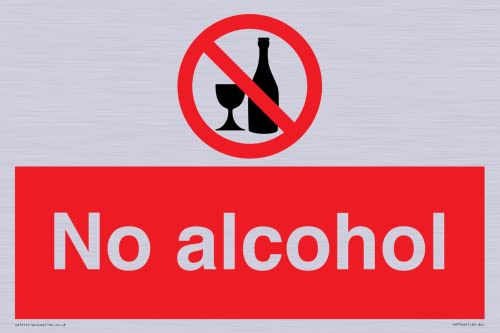 Cartello Senza Alcol - 300 X 200 Mm - A4L