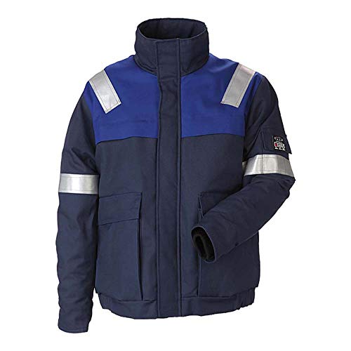 J.A.K. 120314601 Serie 12031 - Giacca 65% Cotone, 34% Poliestere, 1% Negastat, Taglia S, Colore: Blu Marine/Blu Reale
