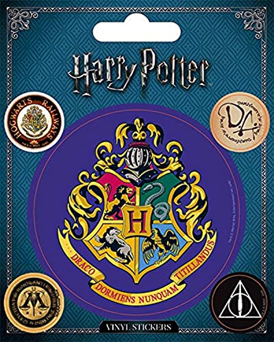 Wizarding World Harry Potter-Hogwarts Adesivo In Vinile, Multicolore, Rendement Standard