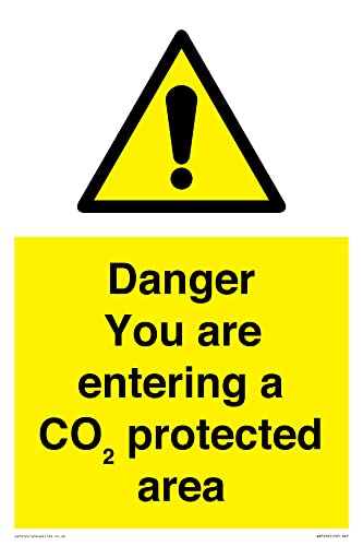 Danger You Are Entering A Co₂ Protected Area Sign - 200X300Mm - A4P