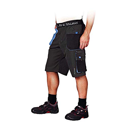 Leber&Hollman Lh-Fmn-Ts_Sbnl - Pantaloncini Di Protezione, Taglia L, Colore: Grigio/Nero/Blu
