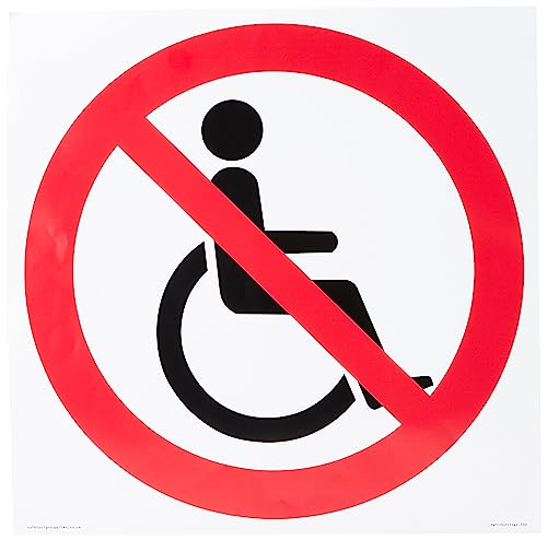 P914 Proibizione: No Disabled Access Sign - 300X300Mm - S30