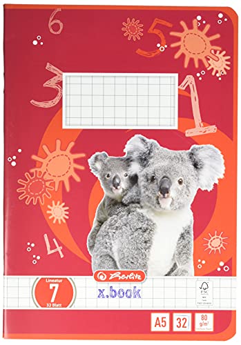 Herlitz Schulheft X.Book, Din A5, Lineatur 7 / Kariert