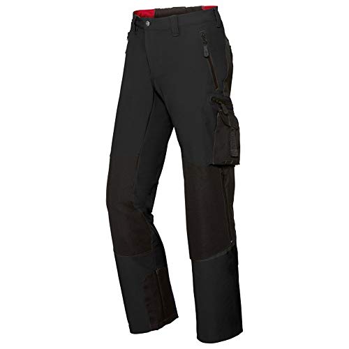 Bp 1861-620-0032-41/42S - Pantaloni Stretch Da Uomo, Silhouette Snellente Con Vita Più Alta Sulla Schiena, 92% Poliammide/8% Elastan, Colore Nero, Tag