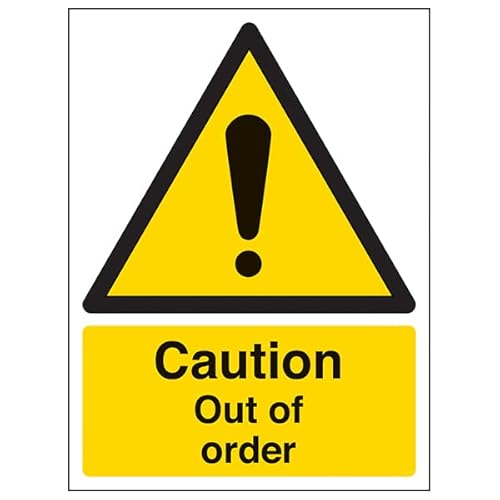 V Safety Caution Out Of Order-200X300Mm-Segnale Magnetico Di Sicurezza