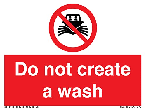 Cartello "Do Not Create A Wash", Formato A7L, 100 X 75 Mm