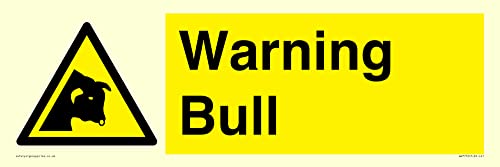 Segnale Di Avvertimento Bull – 450 X 150 Mm – L41