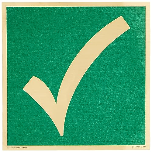 E902 Safe Condition General Safety Tick Sign - 200 X 200 Mm - S20