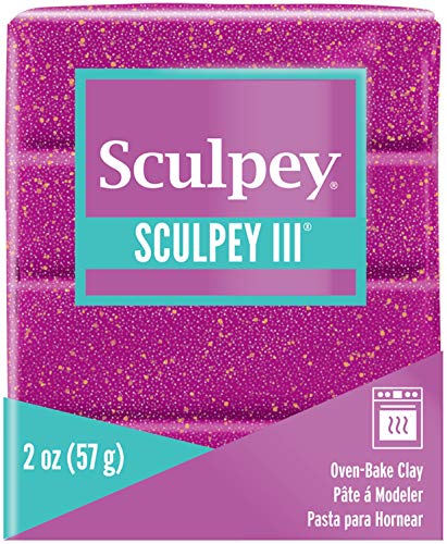 Sculpey Argilla Polimerica 56,7 G Viola Glttr, Glitter Viola