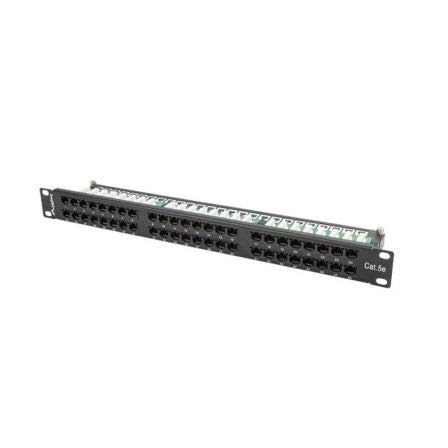 Lanberg Patch Panel Ppu5-1048-B 48 Puertos Categoria 5E 19 1U Negro