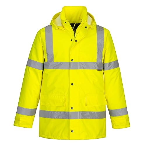 Portwest S460 Giacca Da Traffico Invernale Impermeabile Confortevole Ad Alta Visibilità Gialla, 8Xl