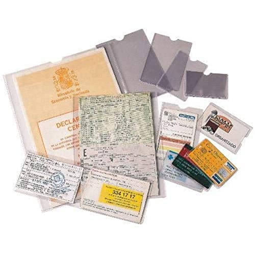 Esselte 46010 Confezione 100 Portatessera, Pvc, 171 X 221 Mm