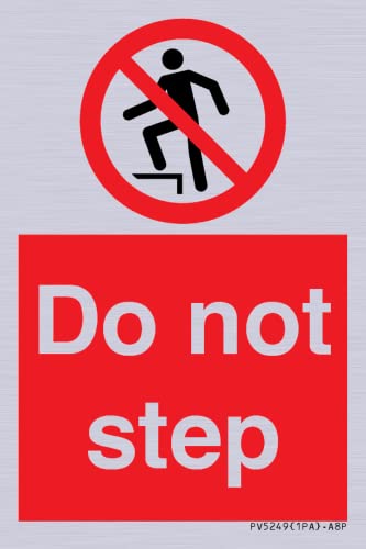 Cartello Do Not Step - 50X75Mm - A8P