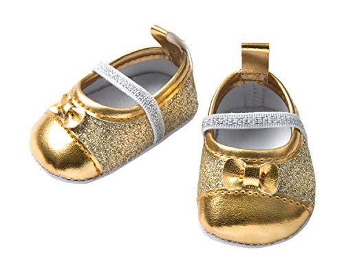 Heless- Palline Glitterate Per Bambole, Colore Oro, Misura 30-34 Cm, Gold, 7471