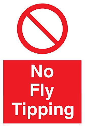 Viking Segni Pv5237-A4P-1 M "No Fly Tipping" Sign, Plastica, 1 Mm Semirigida, 300 Mm Altezza X 200 Mm Larghezza