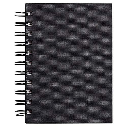 Clairefontaine 134258C - Taccuino Goldline 64 Fogli Cucito E Incollato (Formato Verticale ) 10.5X14.8 Cm Carta Avorio 140 G, Copertina Rigida Nera