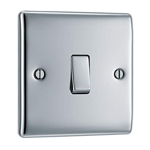 Bg Electrical, Interruttore Della Luce Bipolare Pearl Nickle Polished Chrome