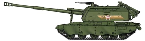Hobbyboss Hbb82928 1:72-2S19-M2 Kit Di Modello A Scala Obice Semovente, Non Verniciato