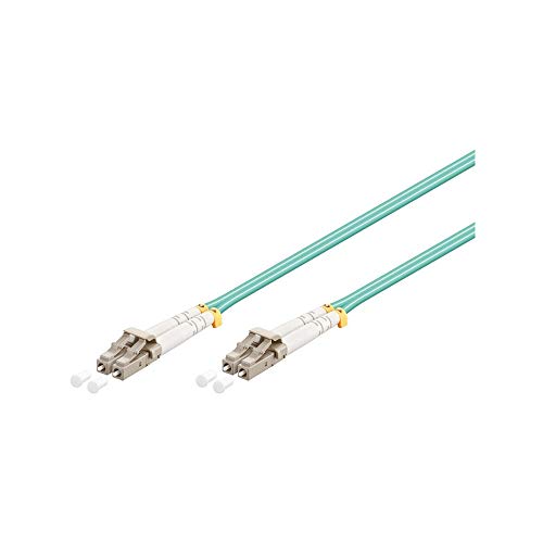 Goobay 95751 Cavo In Fibra Ottica, Multimode (Om3) Aqua, Turchese, 1 M Lunghezza Del Cavo
