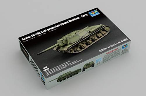 Trumpeter- Soviet Su-152 Self-Propelled Heavy Howitzer-Early Kit Di Montaggio Per Modellino, Colore Vari, Tru07129