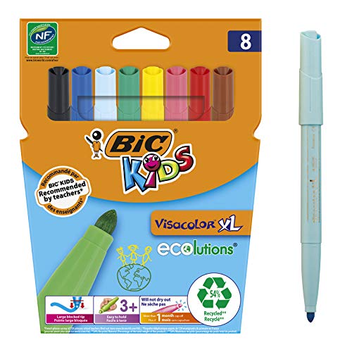 Bic Kids Visacolor 8 Feutres, 8 Pezzi