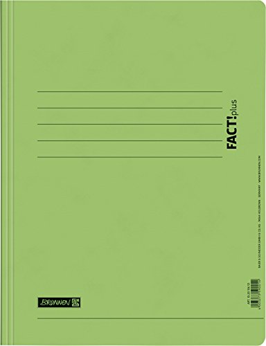 Fact!Plus, Brunnen, Raccoglitore A4, In Cartone Pressato, Spesso Verde Chiaro