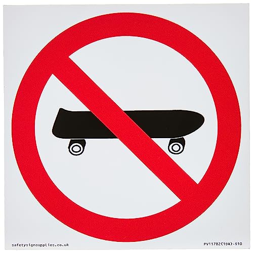 P924 Prohibition: No Skateboarding Sign - 100X100Mm - S10