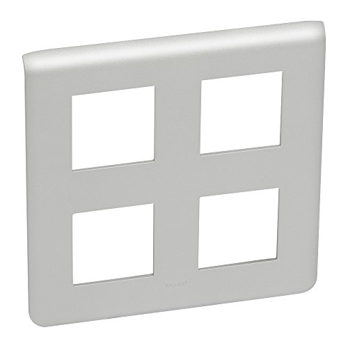 Legrand Mosaic 079338 – Mosaic2-Placa 2 X 2 X 2 M Alu