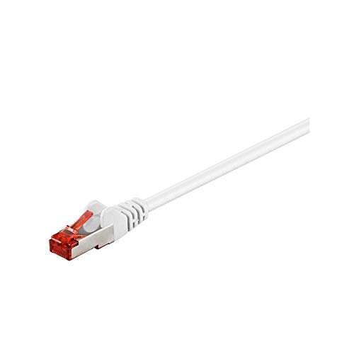 Goobay 95501 Cat 6 Cavo Patch Di Rete S/Ftp (Pimf), Bianco, 2M Lunghezza