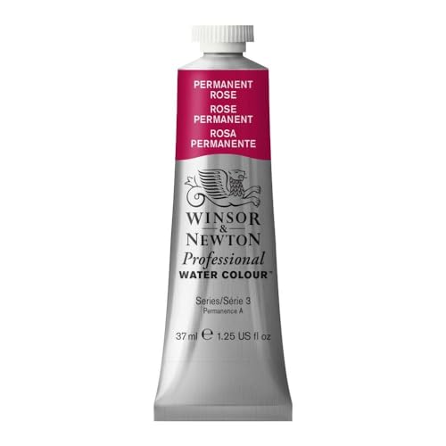 Winsor & Newton Professional - Vernici Ad Acquerello, Vivaci E Resistenti Alla Luce, Pigmenti Per Artisti, Tubo 37 Ml, Colore: Rosa Permanente