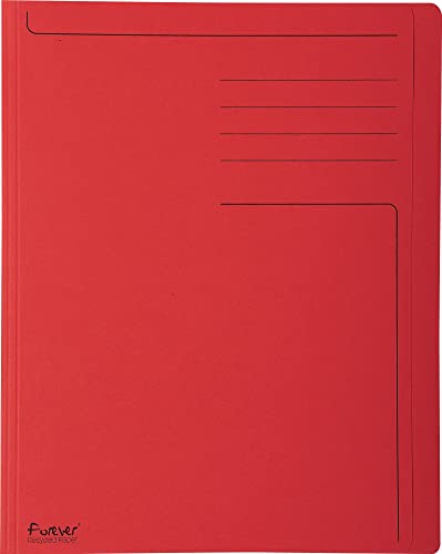 Exacompta 441002E Cartella Con Iscrizione In Cartone Riciclato 280 G, Forever, Din A4 Confezione Rot