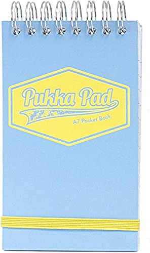 Pukka - Quaderno Tascabile, Formato A7, Confezione Da 6, Colore: Blu/Rosa/Menta