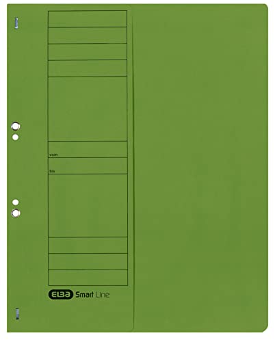 Elba 22451Ro - Cartella Portadocumenti Con Fori, Commerciale, 250 G/Qm, In Cartone Manila, Per Fogli A4 200 Din Circa, Mezza Copertina Anteriore, 50 P