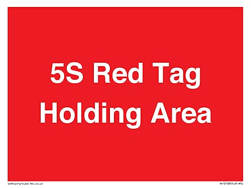 5S Red Tag Holding Area Sign – 200 X 150 Mm – A5L