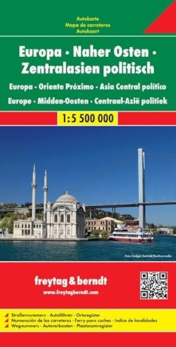 Europa Centro Oriental 1:5 500.000: Wegenkaart 1:5 500 000