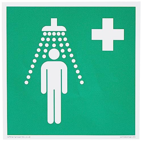 E012 Safe Condition Safety Shower Sign - 150X150Mm - S15
