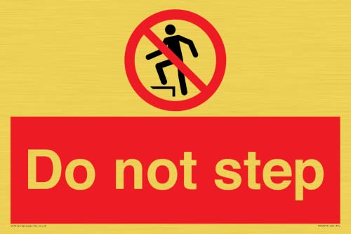 Cartello Do Not Step - 300 X 200 Mm - A4L