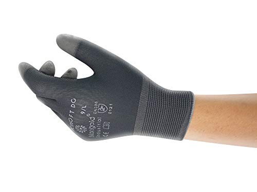 Ansell Picosoft Dg Guanti Da Lavoro Multiuso, Protezione Meccanica, Industriali Dpi, Grigio, Taglia Xs (12 Paia)