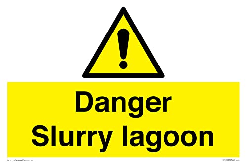 Danger Slurry Laguna Cartello - 300 X 200 Mm - A4L