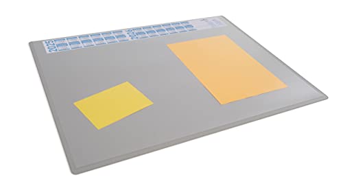 Durable Sottomano Con Calendario Annuale, 65 X 50 Cm, Antiscivolo, In Polipropilene, Prodotto In Germania, Grigio, 722310