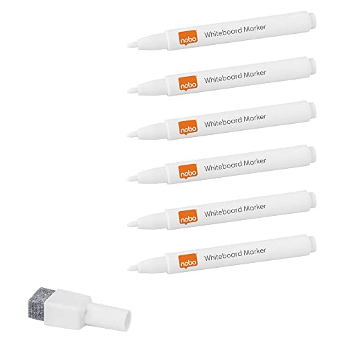 Nobo N:Marcatori Erase A Secco Magnetico Bianco 6 Pezzi